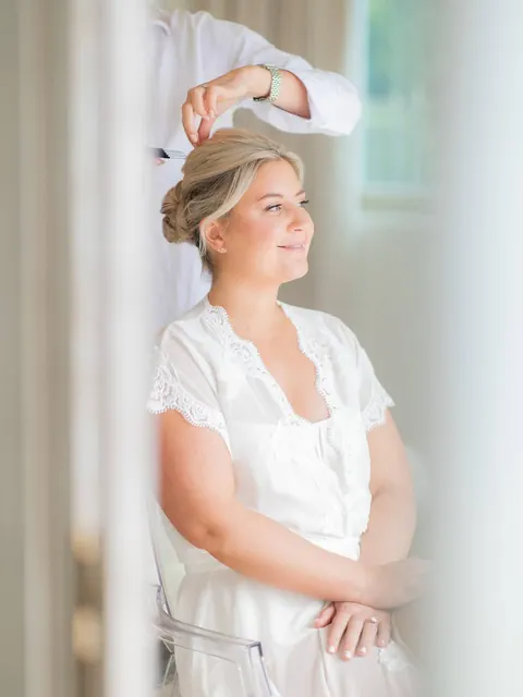 Maquillage et coiffure de mariée